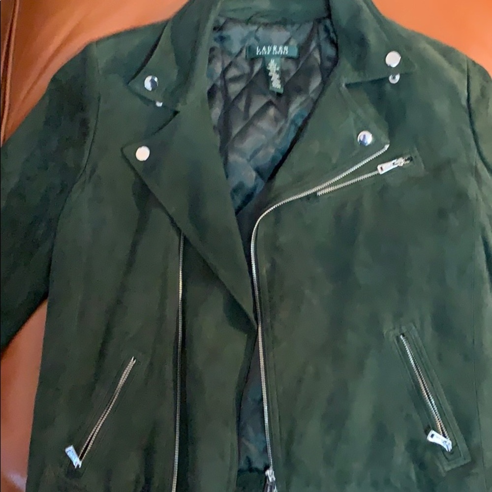 Ralp Lauren Lauren label sz dark green motto coat - Picture 3 of 5